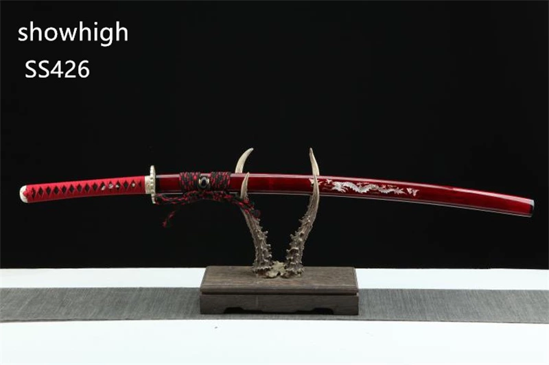 Handmade  high quality T10 real hamon katana Swords ss426