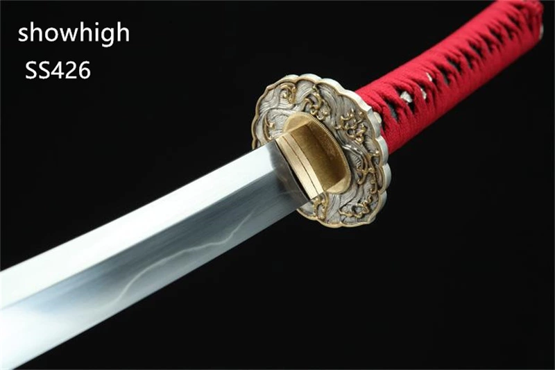 Handmade  high quality T10 real hamon katana Swords ss426