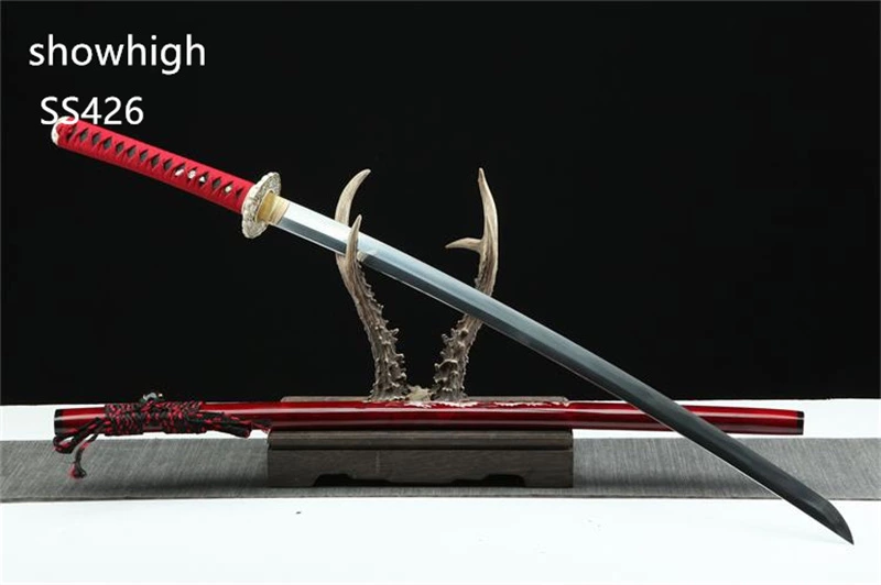 Handmade  high quality T10 real hamon katana Swords ss426