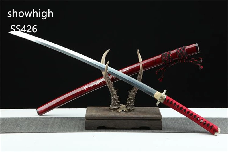 Handmade  high quality T10 real hamon katana Swords ss426