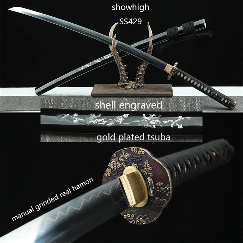 Handmade T10 real hamon katana  Swords ss429