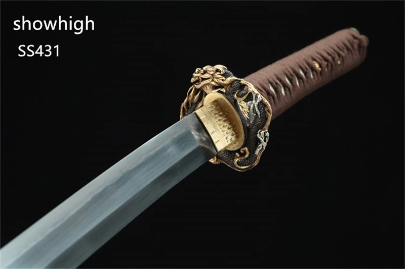 Handmade T10 real hamon katana Swords ss431