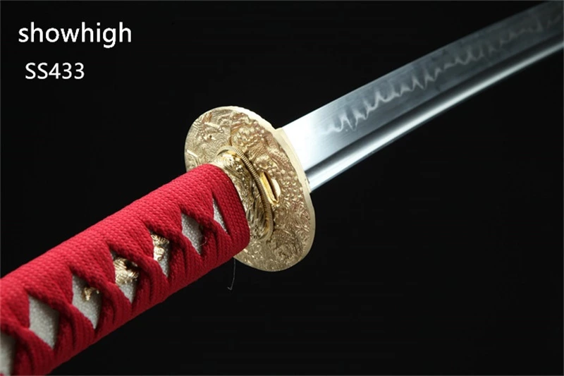 Handmade T10 real hamon katana Swords ss433