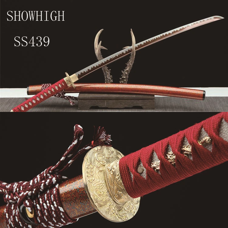 Handmade red damascus Swords ss439