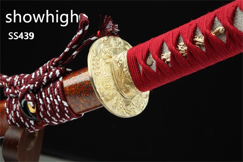 Handmade red damascus Swords ss439