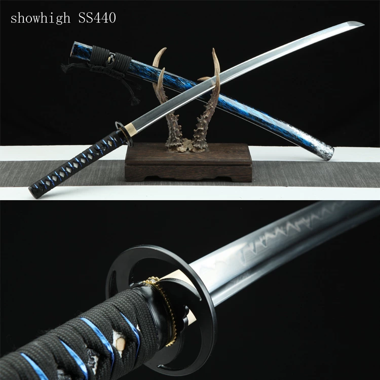 Handmade carbon steel real hamon katana Swords SS440