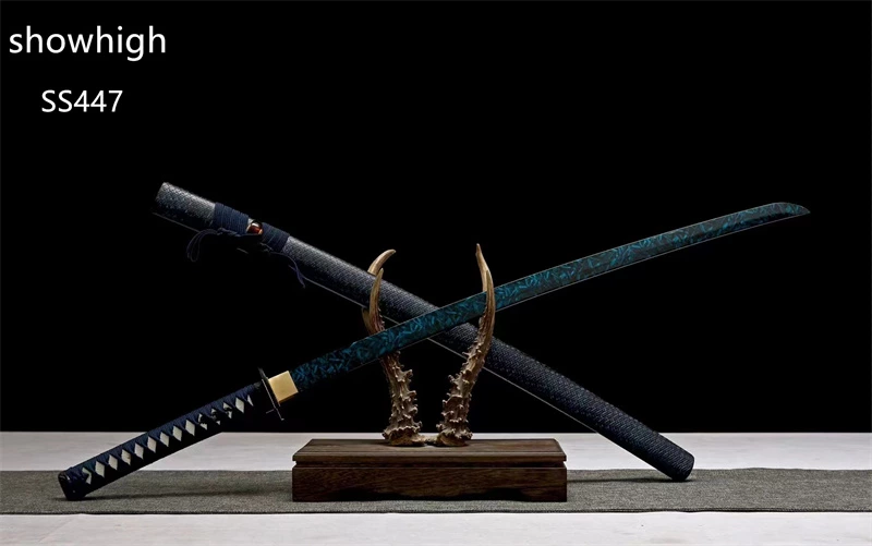 Handmade high carbon unique pattern  katana Swords  ss447