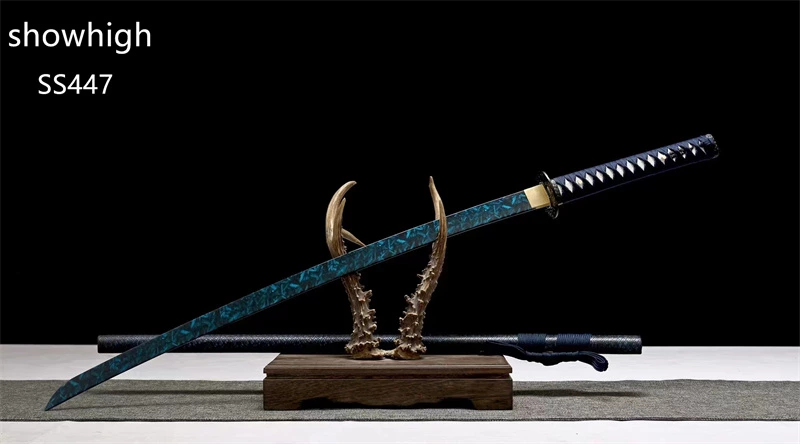 Handmade high carbon unique pattern  katana Swords  ss447