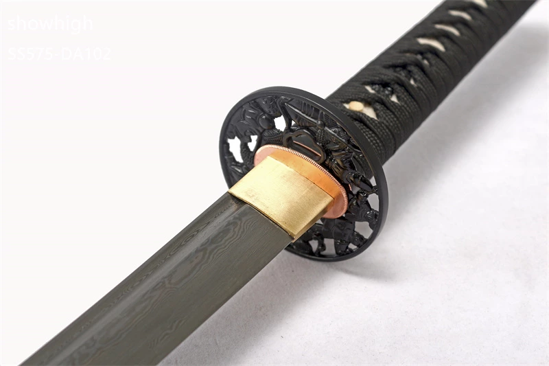 Handmade fan damascus katana Swords ss575