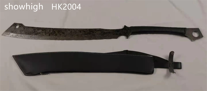 handmade high carbon steel two handled hacking knife hk2004