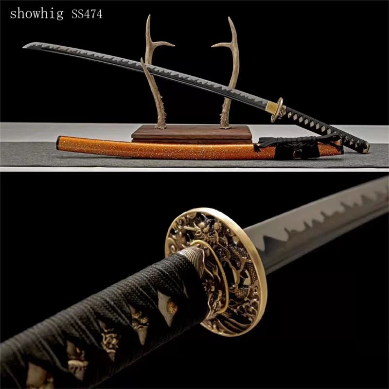 Handmade  T10 real hamon katana Swords ss474