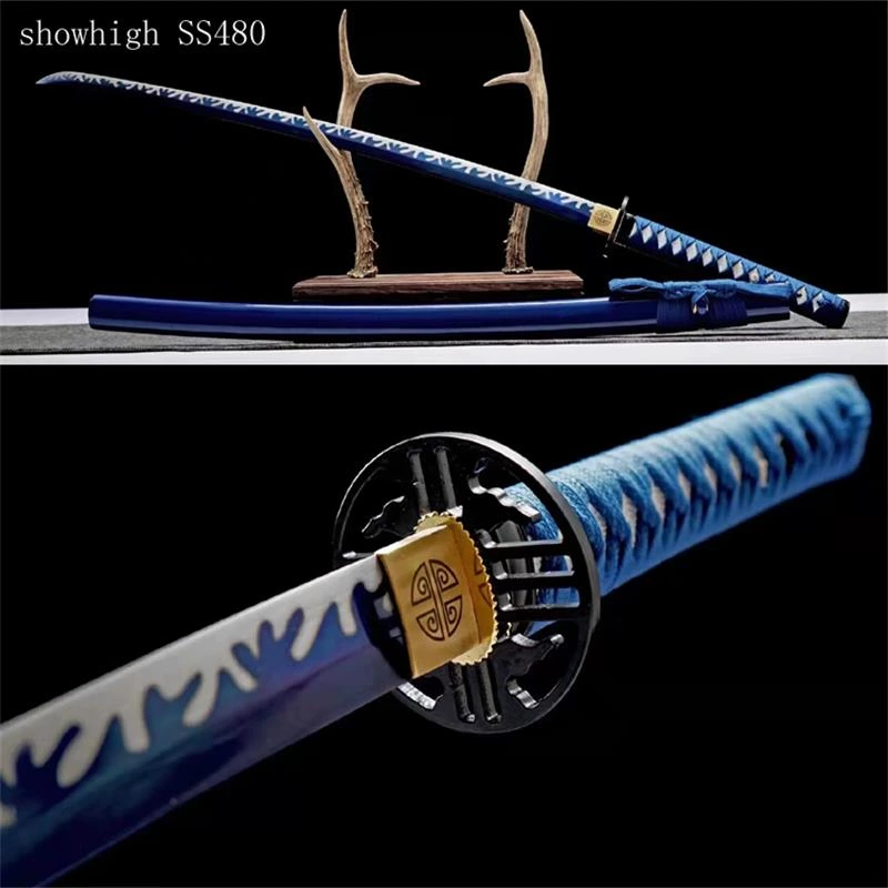 Handmade blue katana Swords ss480