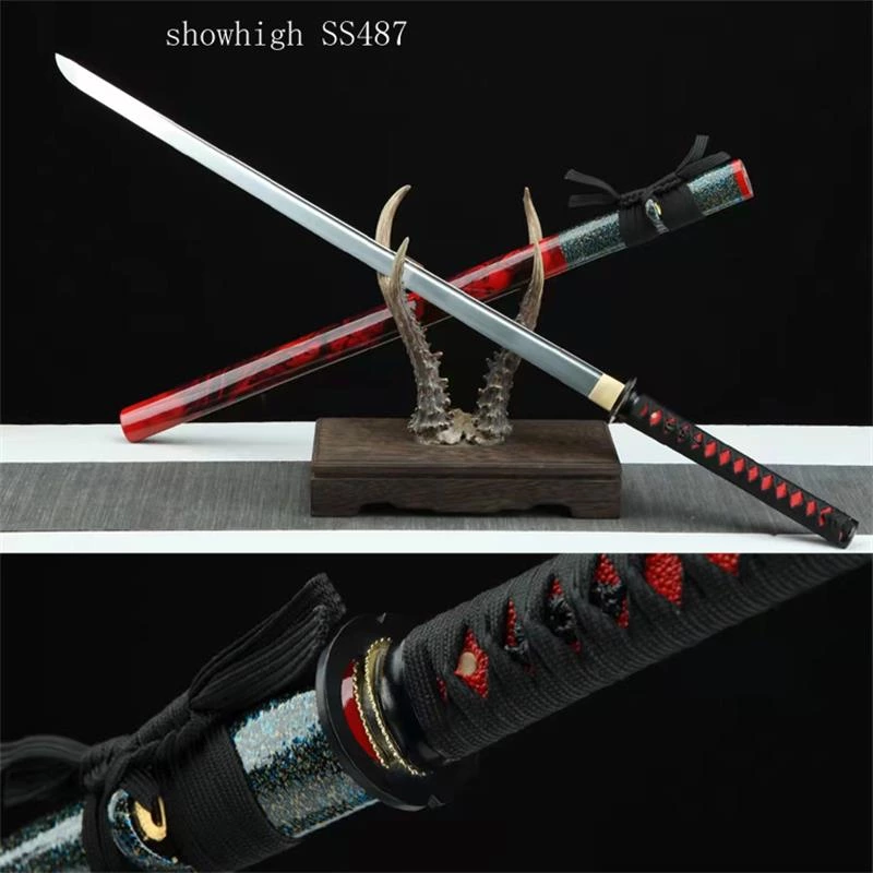 Handmade carbon steel katana Swords ss487