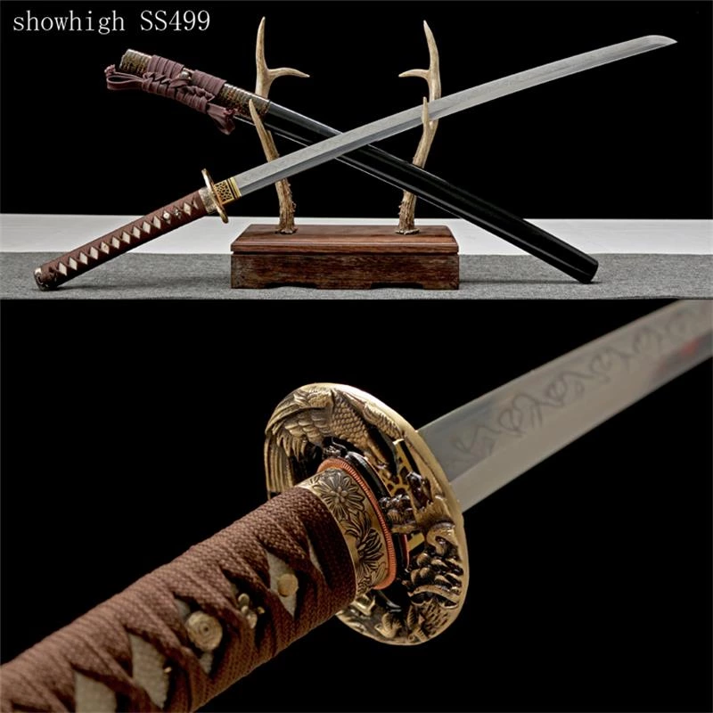 Handmade T10 real hamon katana Swords ss499