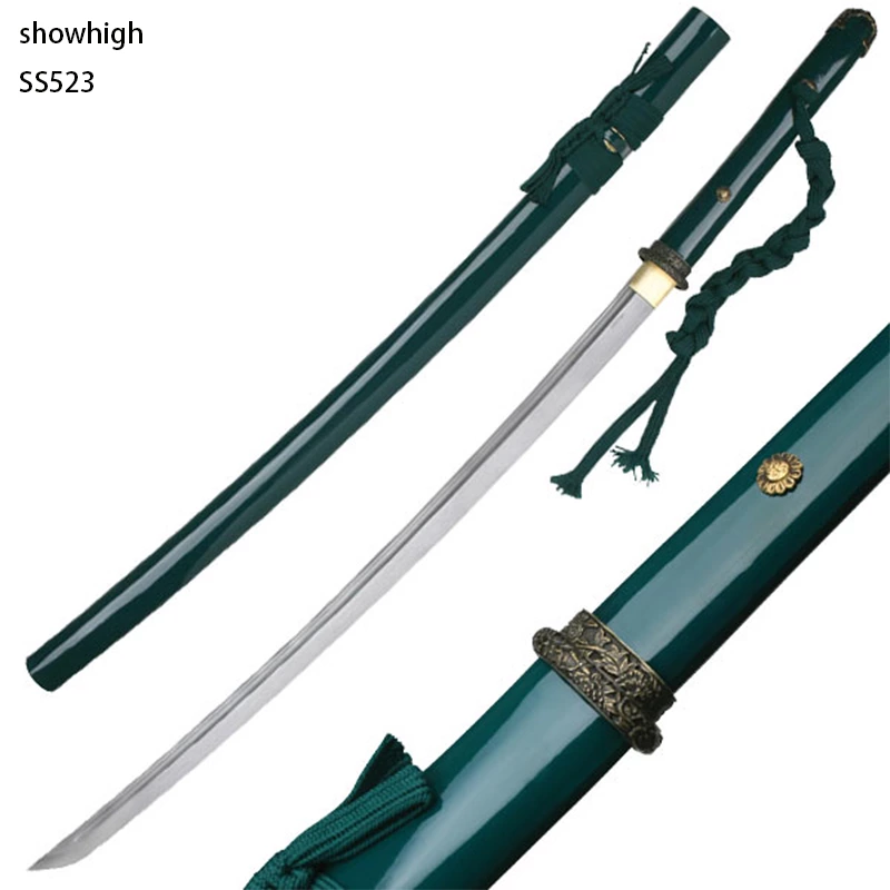 Handmade carbon steel green  Swords ss523