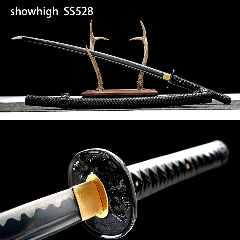 handmade black wolf katana sword  ss528