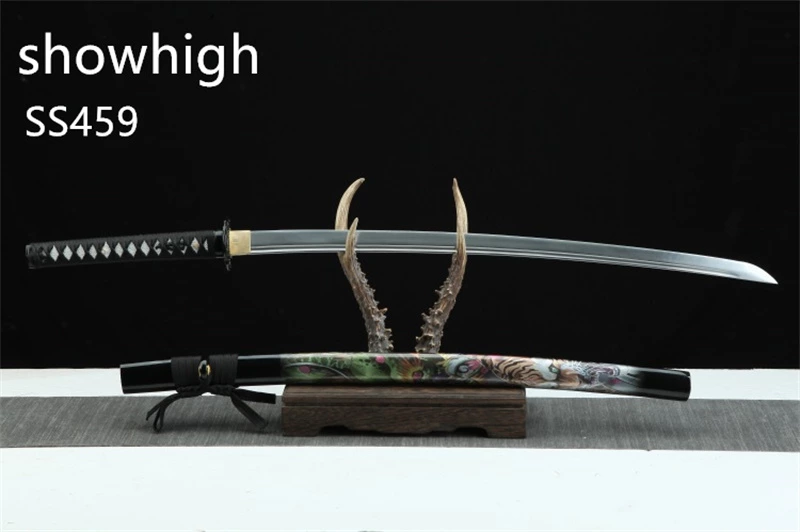 Handmade high carbon steel tiger katana Swords ss459