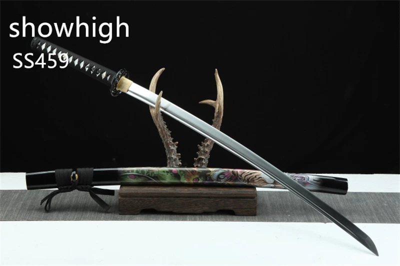 Handmade high carbon steel tiger katana Swords ss459