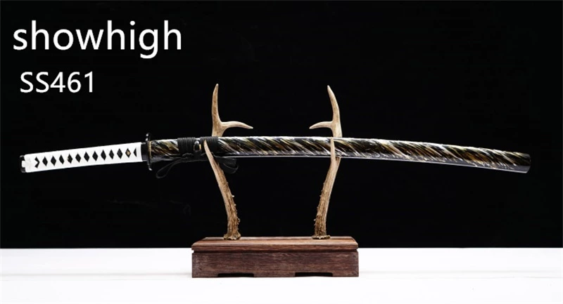 Handmade yellow lightning katana Swords ss461