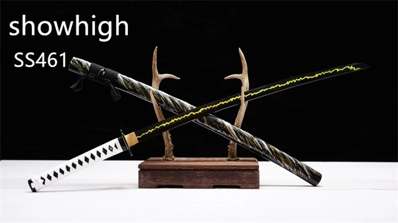 Handmade yellow lightning katana Swords ss461