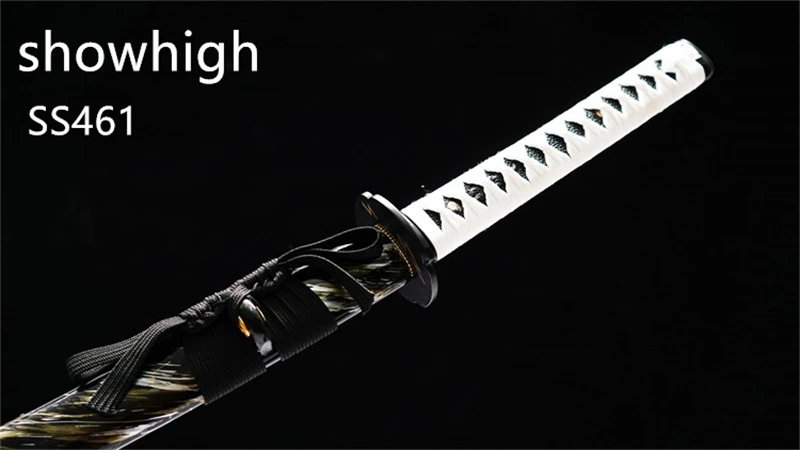 Handmade yellow lightning katana Swords ss461