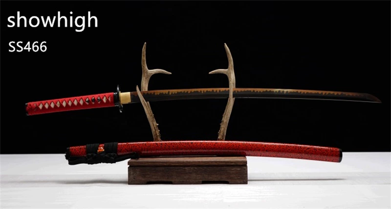 Handmade T10 red real hamon katana  Swords ss466