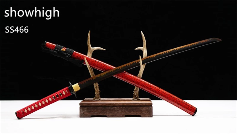 Handmade T10 red real hamon katana  Swords ss466