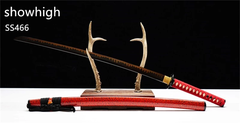 Handmade T10 red real hamon katana  Swords ss466