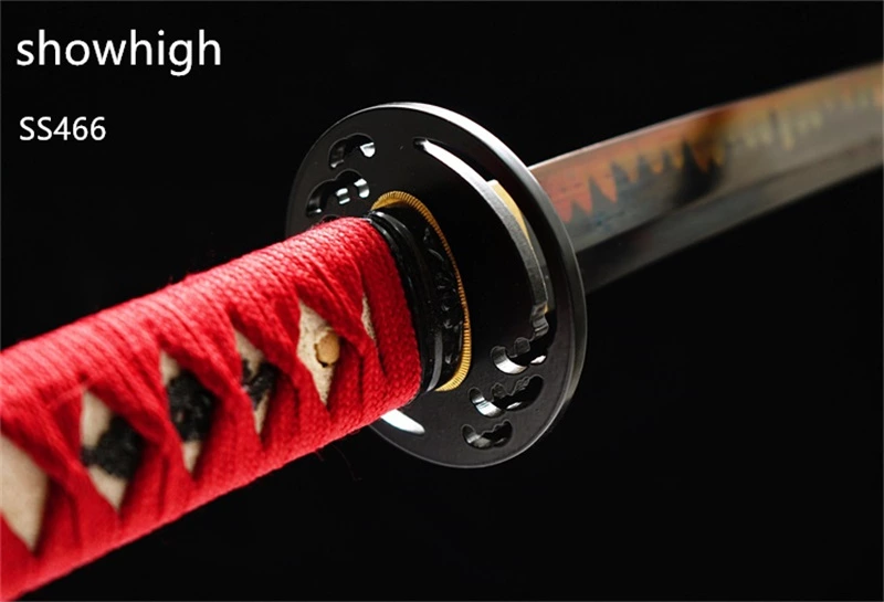 Handmade T10 red real hamon katana  Swords ss466