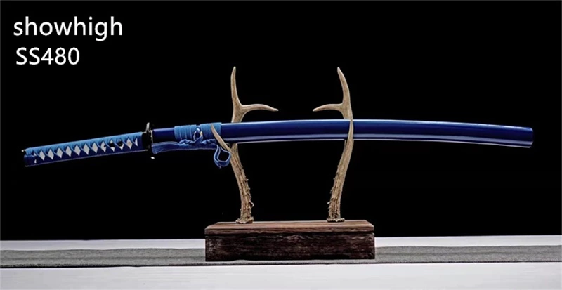 Handmade blue katana Swords ss480