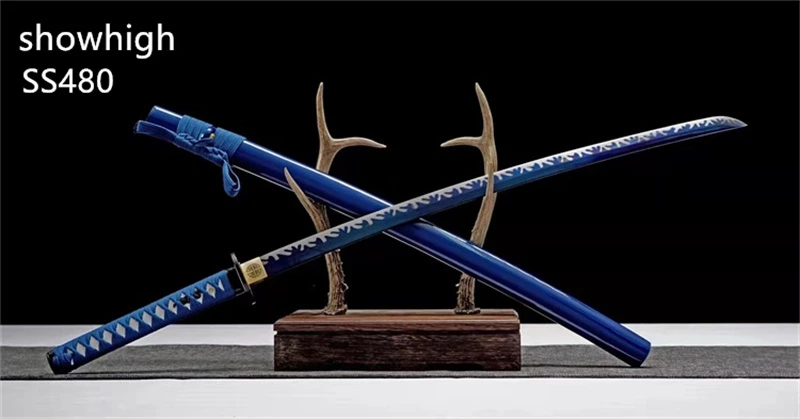 Handmade blue katana Swords ss480