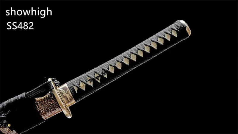 Handmade T10 real hamon brass dragonfly katana Swords ss482