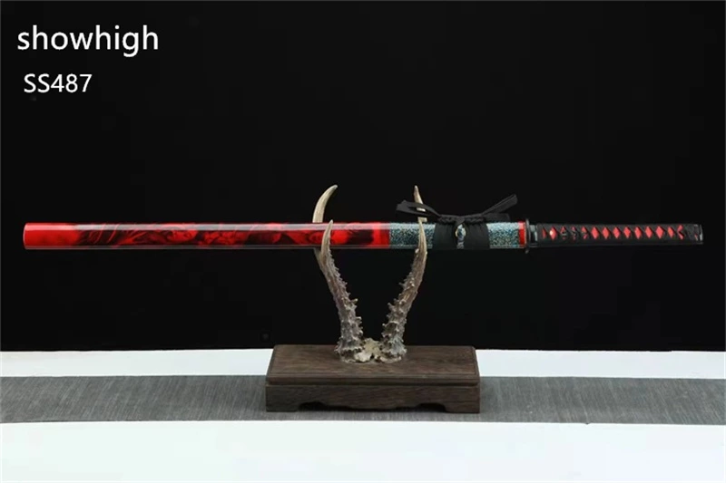 Handmade carbon steel katana Swords ss487