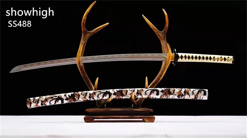 Handmade carbon steel camouflage Swords ss488