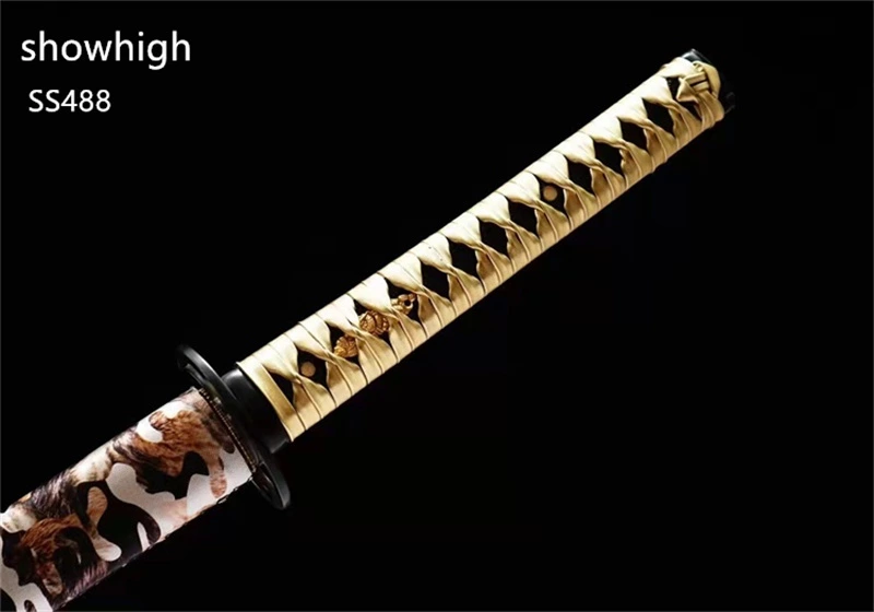 Handmade carbon steel camouflage Swords ss488