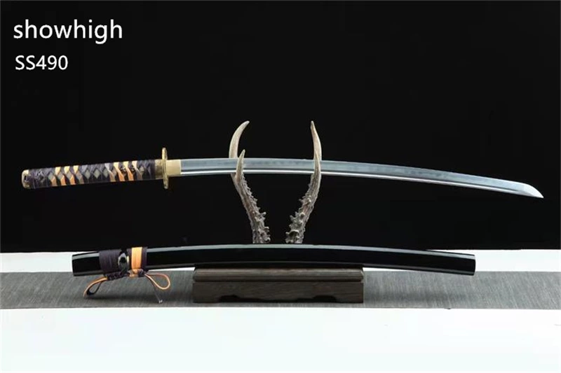 Handmade 10 real hamon katana Swords ss490