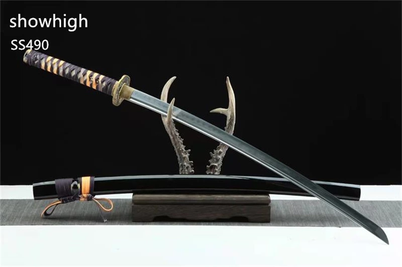 Handmade 10 real hamon katana Swords ss490