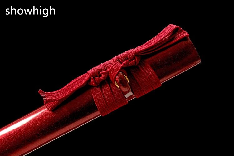 Handmade carbon red  wakizashi Swords ss503