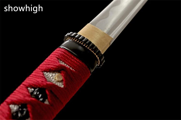 Handmade carbon red  wakizashi Swords ss503