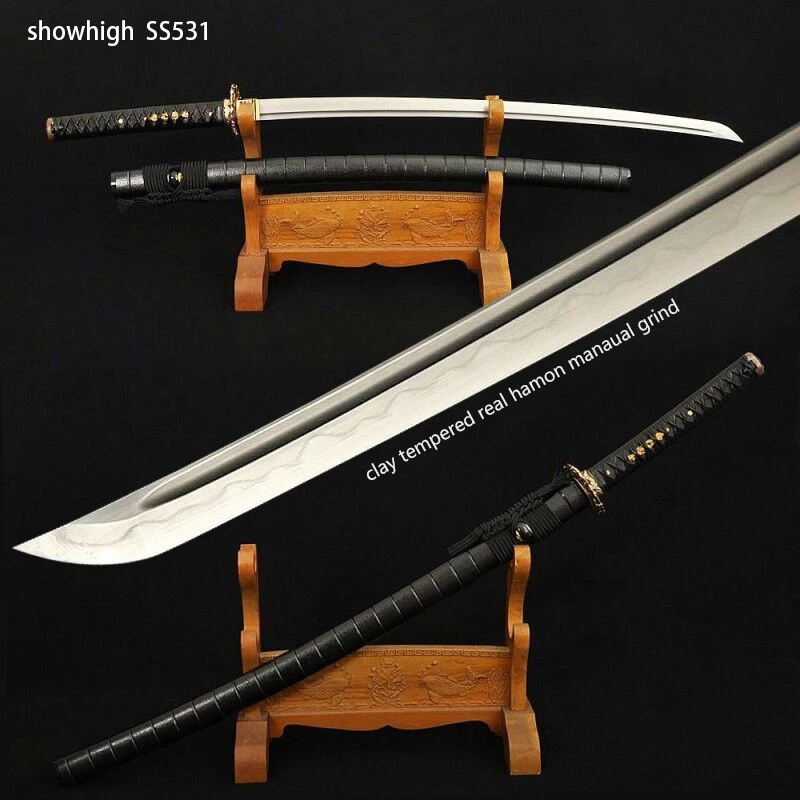 Handmade  T10 real hamon Swords ss531