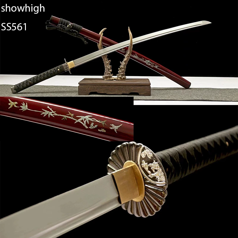 Handmade functional bamboo katana Swords ss561