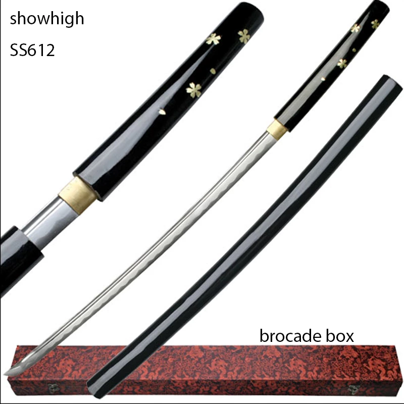 high quality handmade high carbon steel katana sword ss612