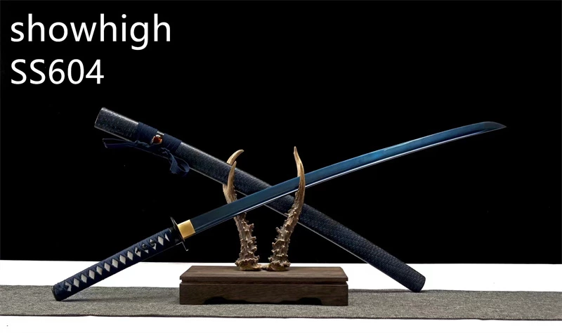 Handmade functional blue katana  Swords ss604