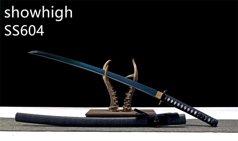 Handmade functional blue katana  Swords ss604