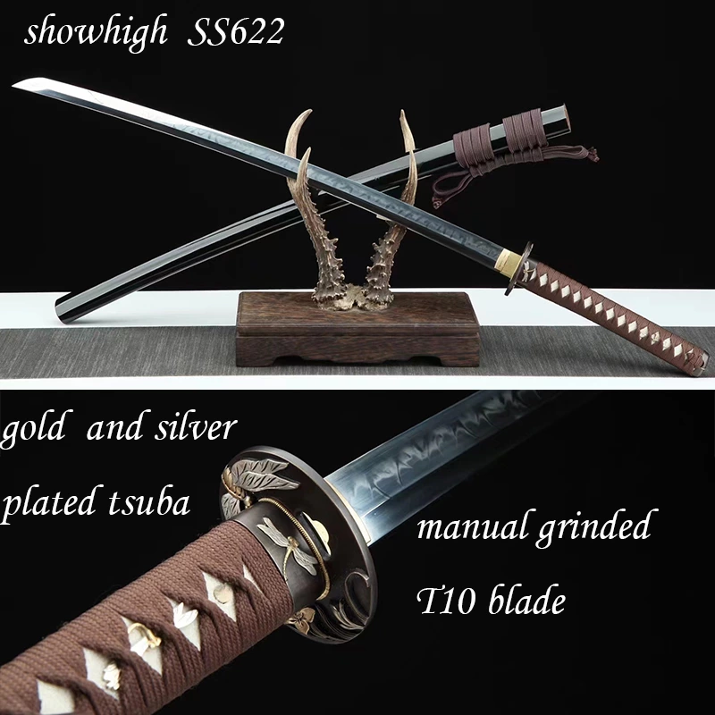 handmade high quality high carbon steel katana swords ss622