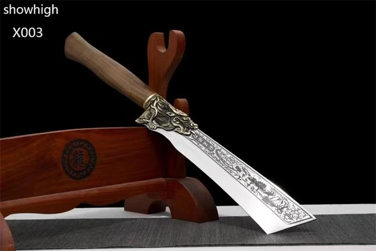 handmade high  carbon steel wood chopper sword x003A