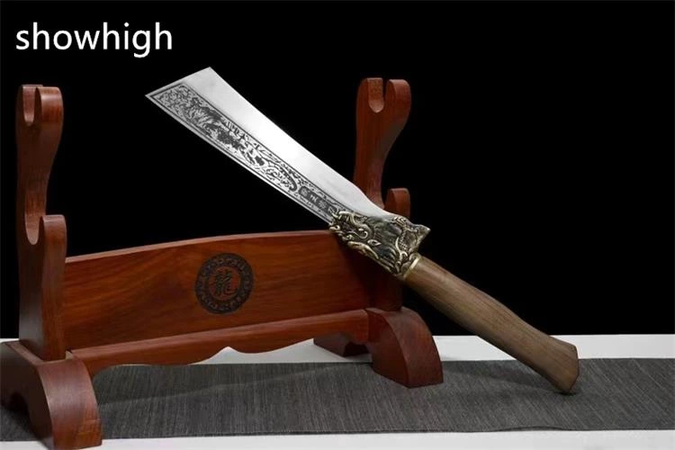 handmade high  carbon steel wood chopper sword x003A