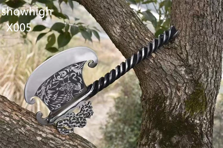 handmade full tang eagle and snake tomahawk axe x005