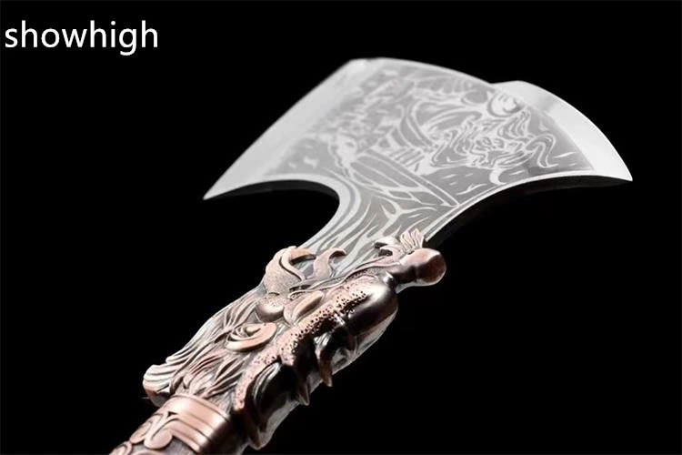 handmade high carbon steel bull god tomahawk broad axe X007