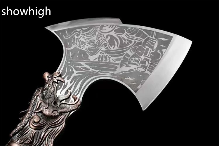 handmade high carbon steel bull god tomahawk broad axe X007